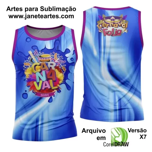 Arte Camisa Bloco Abadá Sublimação Carnaval 2024 - Modelo 116