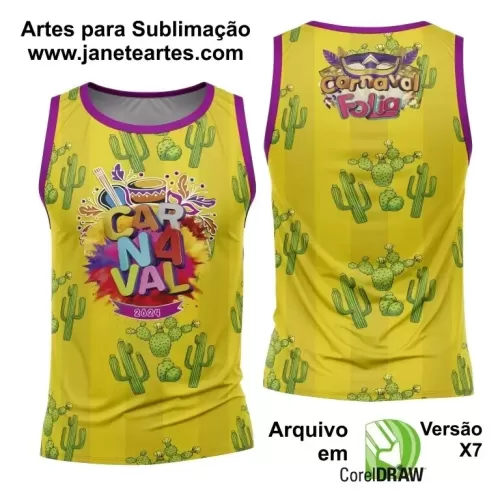 Arte Camisa Bloco Abadá Sublimação Carnaval 2024 - Modelo 97