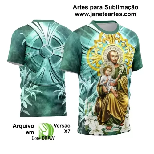 Arte Camisa Vetor Religião - São José 1
