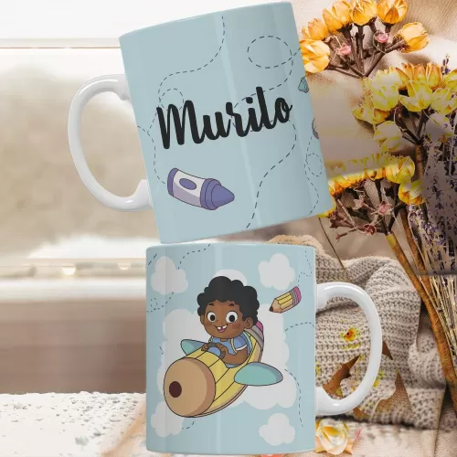 Arte Para Caneca – Volta Às Aulas – Personalize Artes