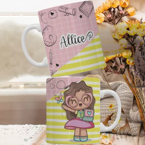 Arte Para Caneca – Volta Às Aulas – Personalize Artes