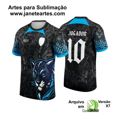 Arte Vetor Camisa InterClasse Pantera Azul 2024