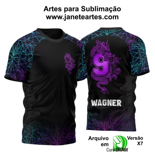 Arte Vetor Camisa Nono Ano 2024 Modelo Dragão