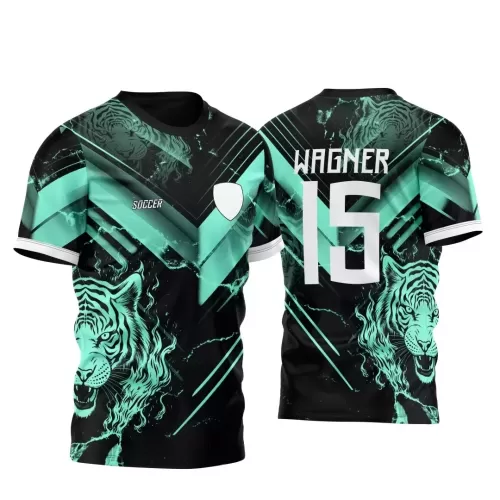 Arte Vetor Camisa Para InterClasse Tigres Verdes - Janete Artes