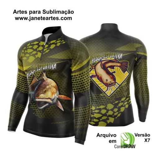 Arte Vetor  Camisa Pesca Esportiva