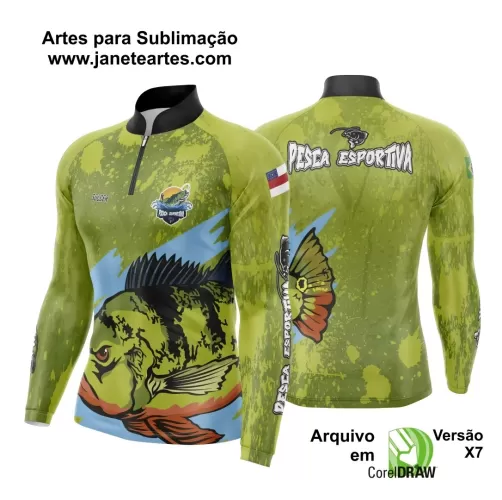 Arte Vetor Camisa Pesca Esportiva