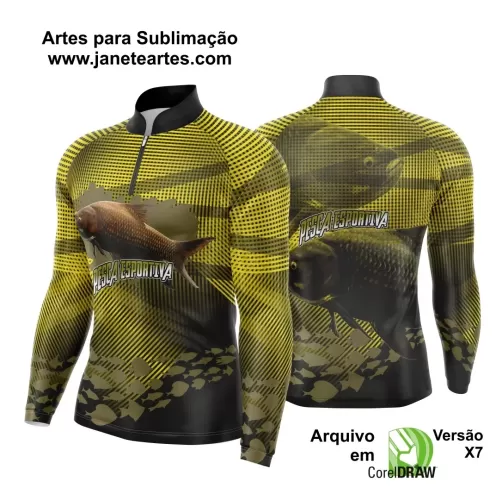 Arte Vetor Camisa Pesca Esportiva