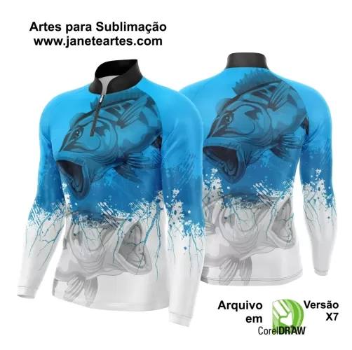 Arte Vetor Camisa Pesca Esportiva