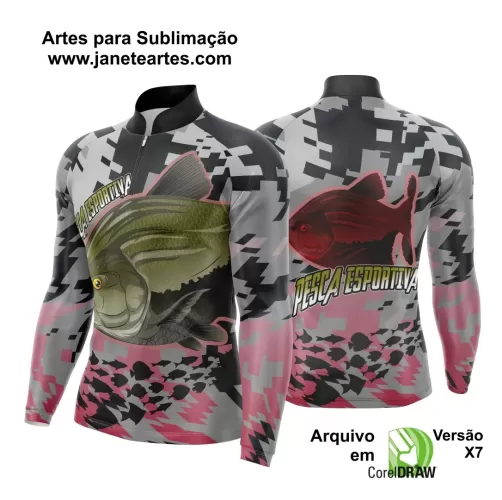 Arte Vetor  Camisa Pesca Esportiva