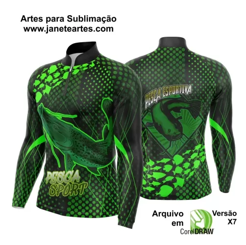 Arte Vetor  Camisa Pesca Esportiva