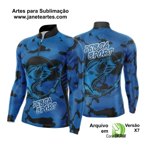 Arte Vetor  Camisa Pesca Esportiva