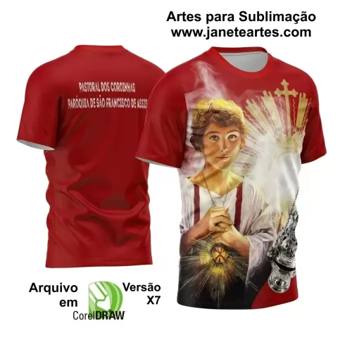 Arte Vetor Camisa Religião - São Tarcísio | Modelo 01