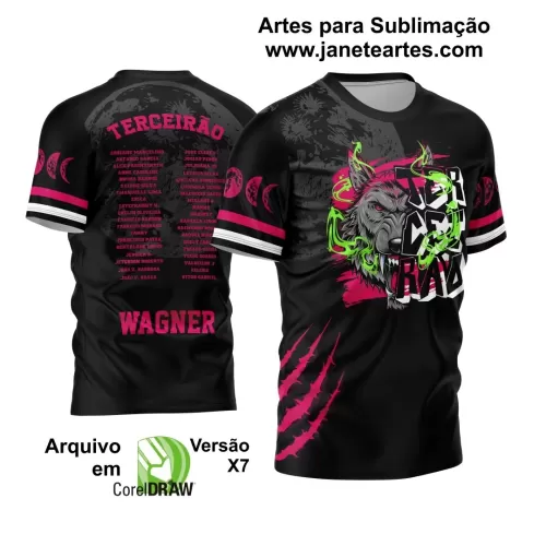 Arte Vetor Camisa Terceirão 2024 Lobo 