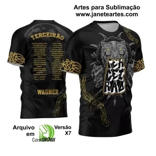 Arte Vetor Camisa Terceirão 2024 Pele de Lobo Modelo 02 Arte Vetor Camisa Terceirão 2024 Pele de Lobo Modelo 02