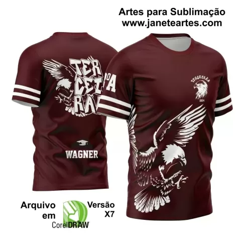 Arte Vetor Camisa Terceirão Águia 2024 Modelo 03