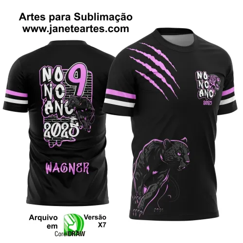 Arte Vetor Camiseta - Nono Ano Pantera 2025 – Formandos 9º Ano 2025 Arte Vetor Camiseta - Nono Ano Pantera 2025 – Formandos 9º Ano 2025