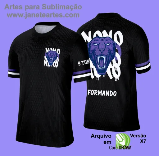 Arte Vetor Camiseta - Nono Ano Pantera 2025 – Formandos 9º Ano 2025 Arte Vetor Camiseta - Nono Ano Pantera 2025 – Formandos 9º Ano 2025