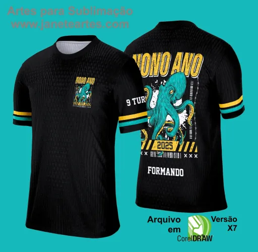Arte Vetor Camiseta Polvo - Uniforme Concluintes 2025 - 9º Ano - Polvo Arte Vetor Camiseta Polvo - Uniforme Concluintes 2025 - 9º Ano - Polvo