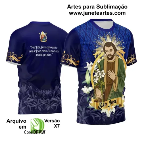 Arte Vetor Camiseta - Religião - Festejo - São José 2025 Arte Vetor Camiseta - Religião - Festejo - São José 2025