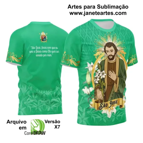 Arte Vetor Camiseta - Religião - Festejo - São José 2025 Arte Vetor Camiseta - Religião - Festejo - São José 2025