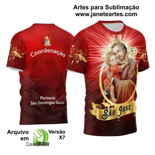 Arte Vetor Camiseta - Religião - Festejo - São José 2025 Arte Vetor Camiseta - Religião - Festejo - São José 2025