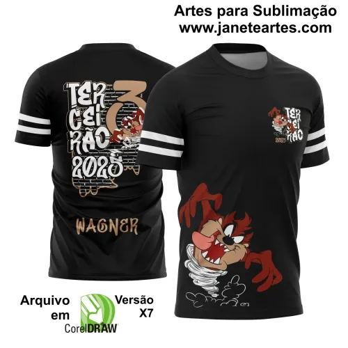 Arte Vetor Camiseta - Terceirão Taz Mania 2025 – Formandos 2025 Arte Vetor Camiseta - Terceirão Taz Mania 2025 – Formandos 2025