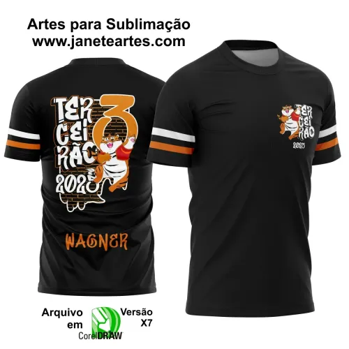 Arte Vetor Camiseta - Terceirão Tigrinho 2025 – Formandos 2025 Arte Vetor Camiseta - Terceirão Tigrinho 2025 – Formandos 2025