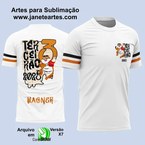 Arte Vetor Camiseta - Terceirão Tigrinho 2025 – Formandos 2025 Arte Vetor Camiseta - Terceirão Tigrinho 2025 – Formandos 2025
