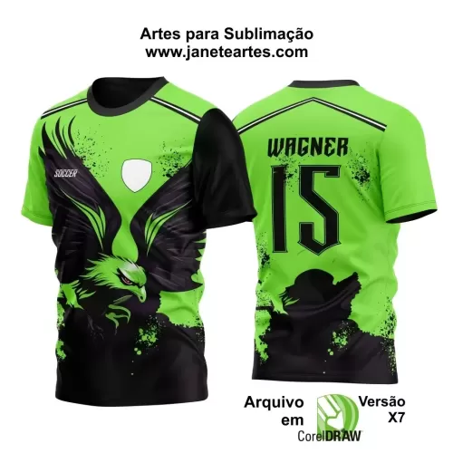 Arte Vetor Estampa Camisa InterClasse Águia 