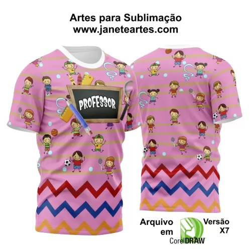 Arte Vetor Estampa Camisa Professor 2024

