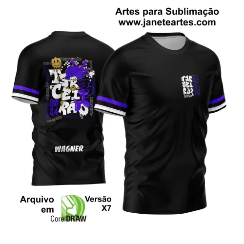 Arte Vetor Estampa Camisa Terceirão 2024 Modelo 04