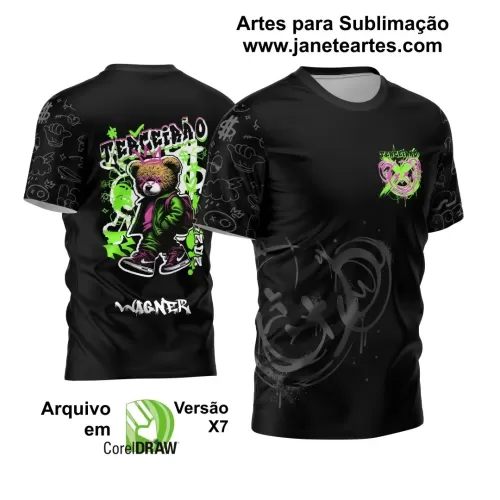 Arte Vetor Estampa Camisa Terceirão Urso 2024 - Modelo 01