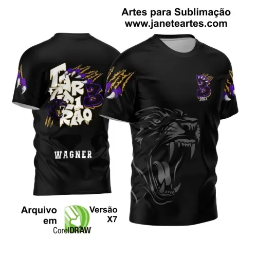 Arte Vetor Template Camisa Terceirão 2024 Pantera Furiosa