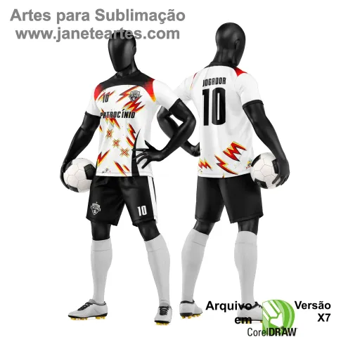 Arte Vetor para Camiseta e Short de Time Amador Arte Vetor para Camiseta e Short de Time Amador