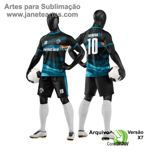 Arte Vetor para Camiseta e Short de Time Amador Arte Vetor para Camiseta e Short de Time Amador