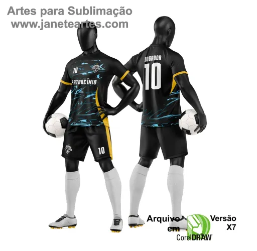 Arte Vetor para Camiseta e Short de Time Amador Arte Vetor para Camiseta e Short de Time Amador
