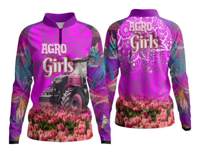 Arte para Camisa AgroDivas com estampa marcante e design vibrante em temática agro, perfeita para destacar a força e o estilo feminino no campo