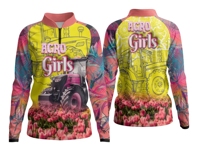 Foto de camisa exibindo design estilizado Agro, combinando atitude e paixão pelo campo em um visual marcante e moderno.