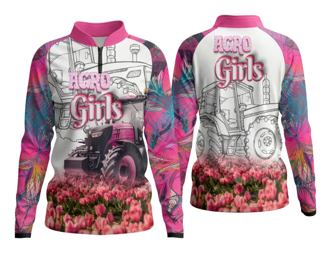 Arte para Camisa AgroDivas Modelo 31 Camisa com design exclusivo e vibrante que destaca a temática AgroDivas com estilo único e marcante