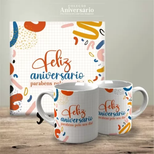 Artes Canecas e Azulejos Aniversário V24 (Vintage)