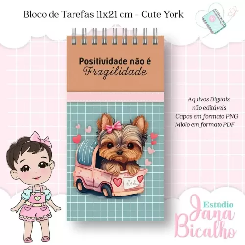 Bloco de Tarefas – Cute York (Jana Bicalho)