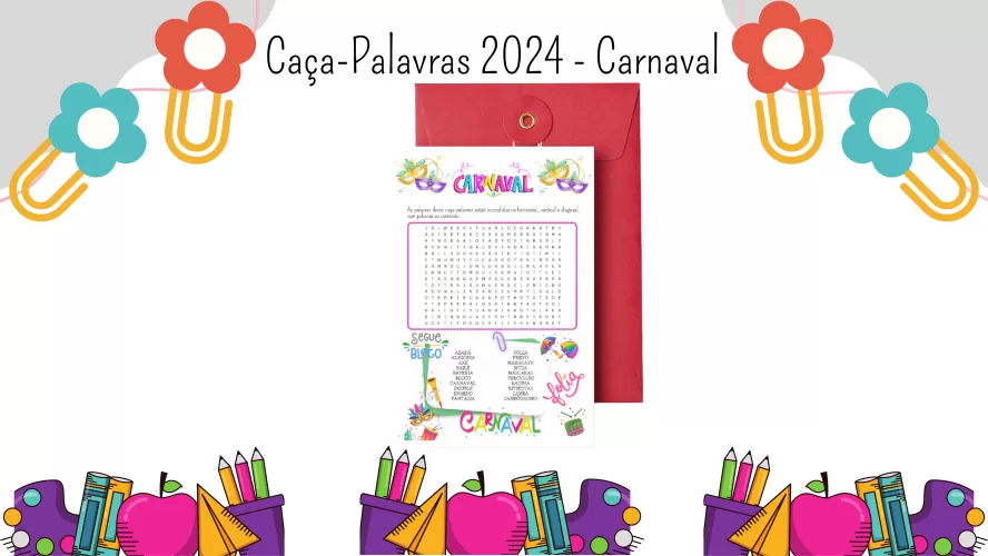 Caça-Palavras 2024 - Carnaval