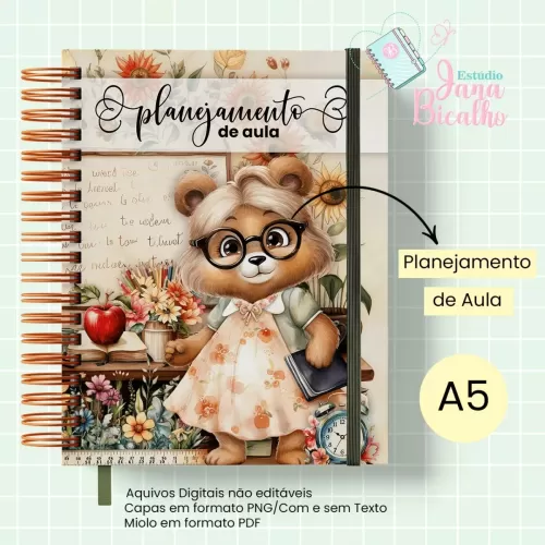 Caderno Planejamento A5 Professora – Jana