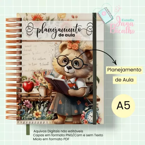 Caderno Planejamento A5 Professora – Jana