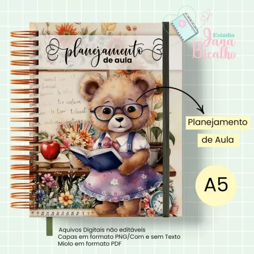 Caderno Planejamento A5 Professora – Jana