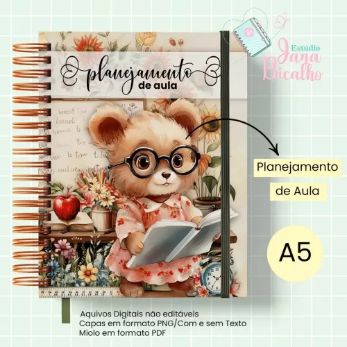 Caderno Planejamento A5 Professora – Jana