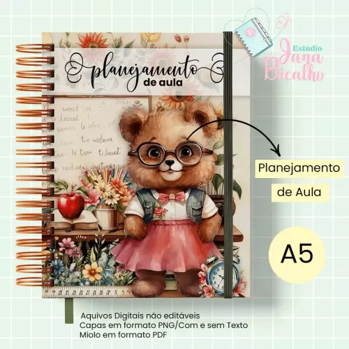 Caderno Planejamento A5 Professora – Jana