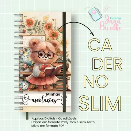 Caderno Slim Professora – Jana
