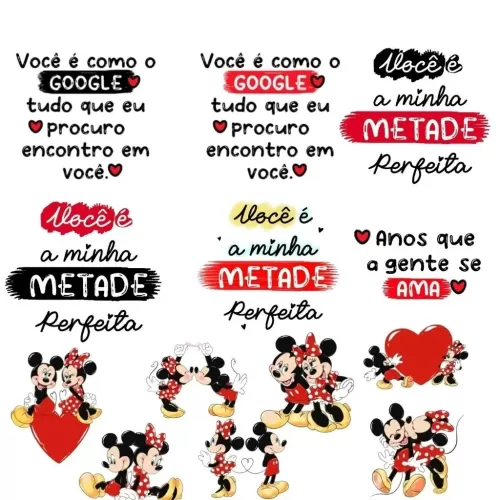 Canecas Namorados Mickey In Love