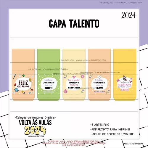 Capa Talento – Volta as Aulas (2024) – Arquivo Digital – A Sua Maneira Festas